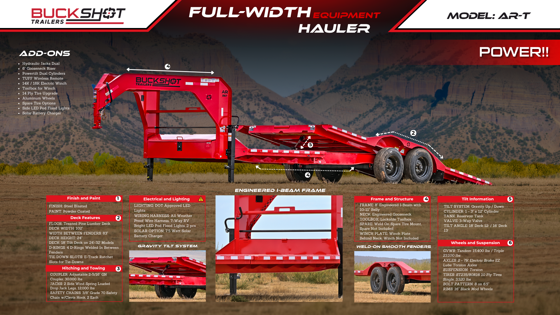 AR-B Tilt Trailer Brochure Preview